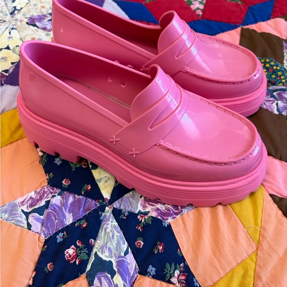 Melissa womanâs pink loafers - Picture 2 of 5